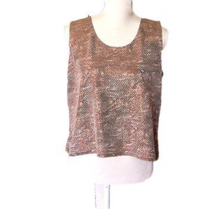 Allure Glitter Retro Crop Tank top XL